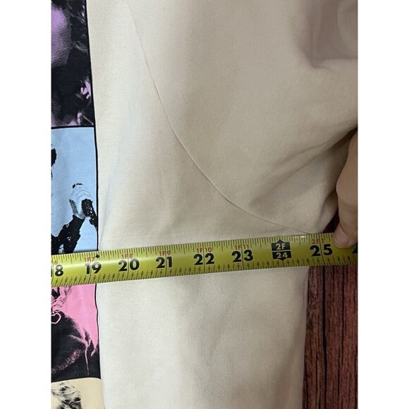 Taylor Swift 2023 The Eras Tour Beige Hoodie Size Large NEW Colorful Back - Picture 3 of 4